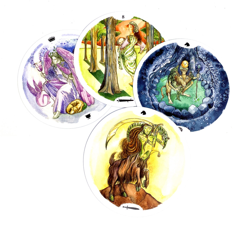 ไพ่ทาโรต์วงกลมแห่งชีวิตแบบใหม่ - Tarot Deck With Guidebook บทวิจารณ์และราคา