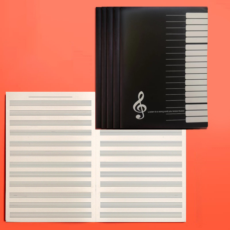 สมุดฝึกดนตรี 18 แผ่น สมุดโน้ตเ - Blank Sheet Music Notebook บทวิจารณ์และราคา