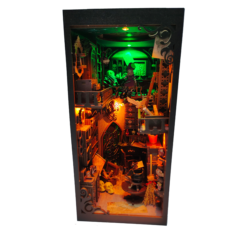 ชั้นวางหนังสือไม้แบบทำมือใส่หน - Diy Wooden Book Nook Kit Shelf Insert บทวิจารณ์และราคา