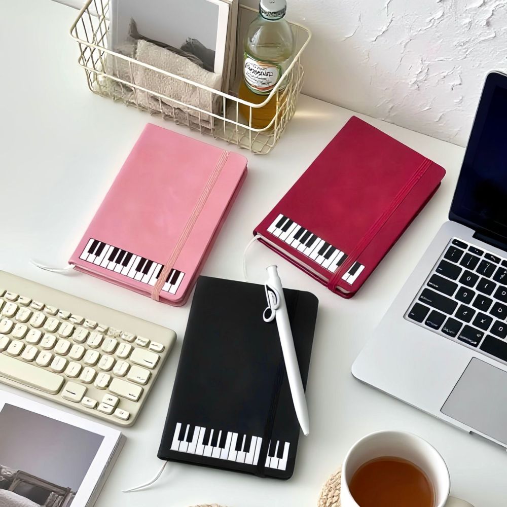 สมุดบันทึกธีมดนตรี สไตล์เปียโน - Blank Sheet Music Notebook บทวิจารณ์และราคา